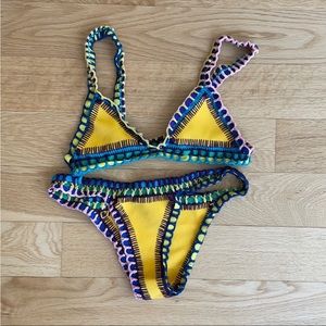 Kiini Crochet Yellow Bikini